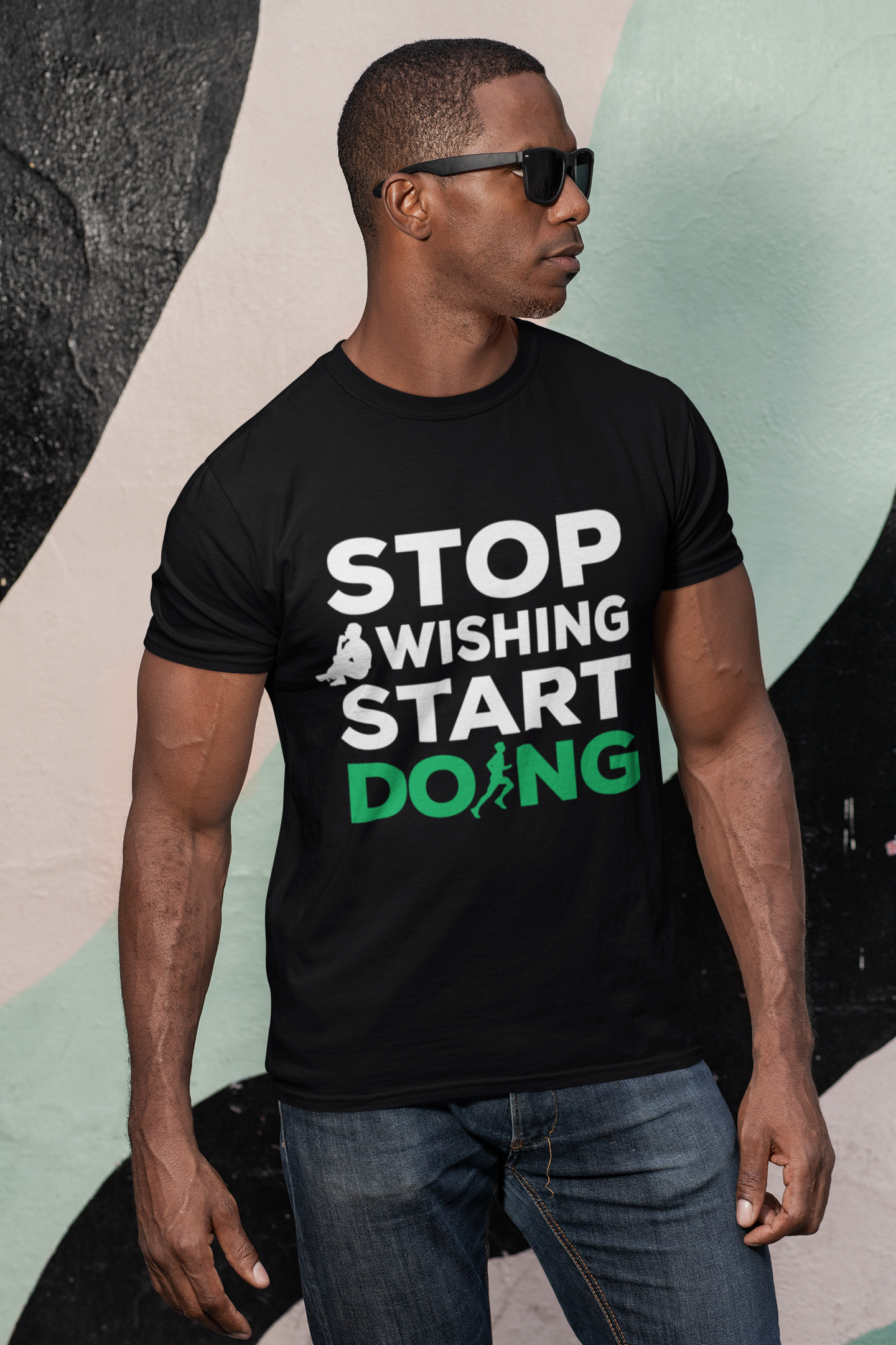 Stop Wishing Start Doing Short-Sleeve Unisex T-Shirt