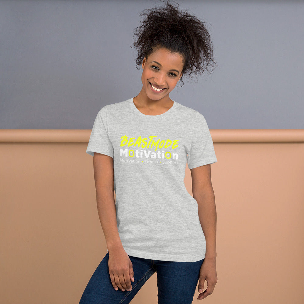 BeastMode Yellow Logo Short-Sleeve Unisex T-Shirt