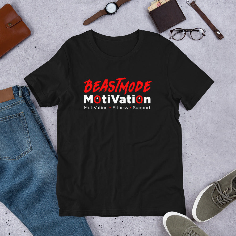 BeastMode Red Logo Short-Sleeve Unisex T-Shirt