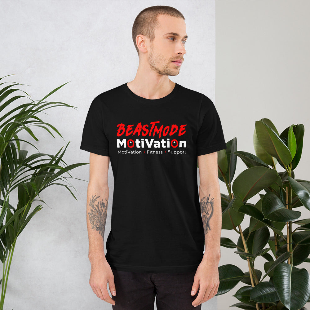 BeastMode Red Logo Short-Sleeve Unisex T-Shirt