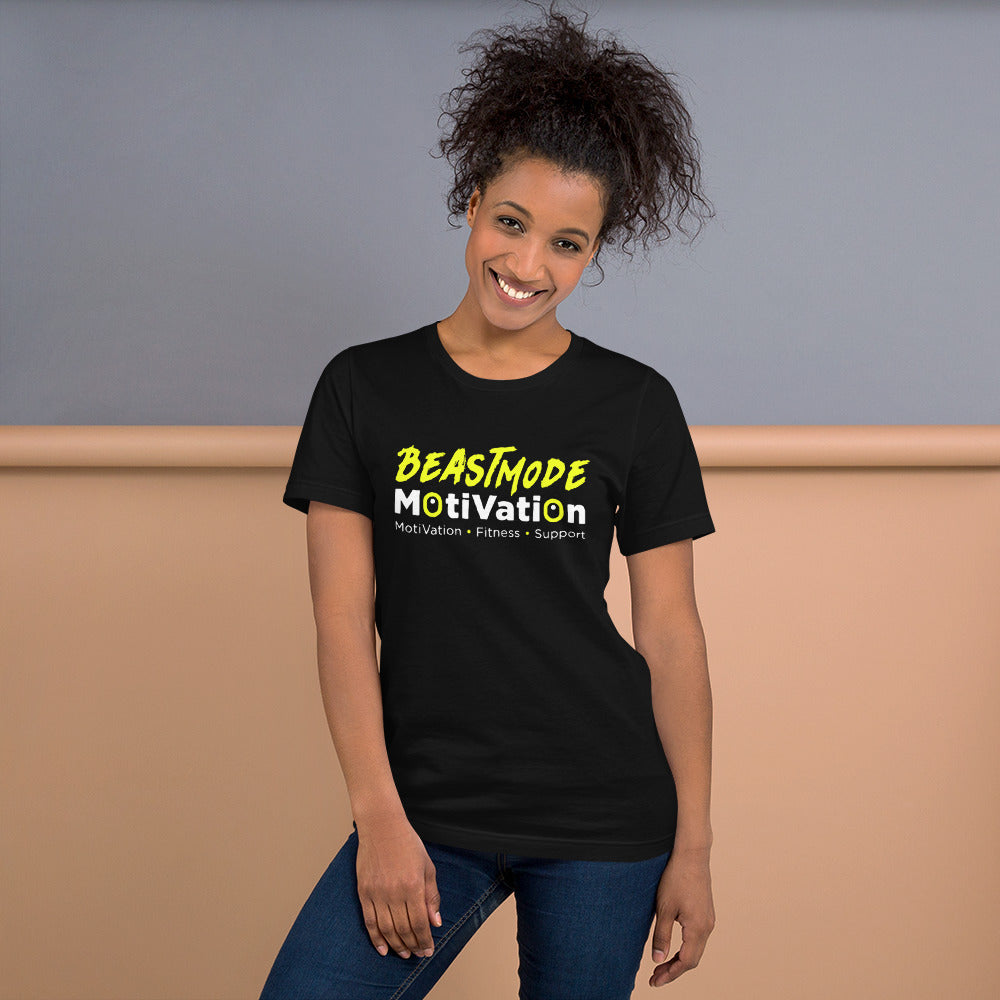 BeastMode Yellow Logo Short-Sleeve Unisex T-Shirt