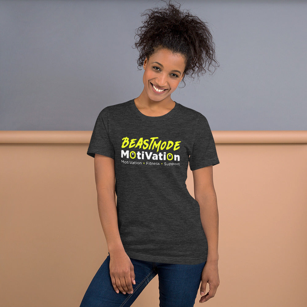 BeastMode Yellow Logo Short-Sleeve Unisex T-Shirt