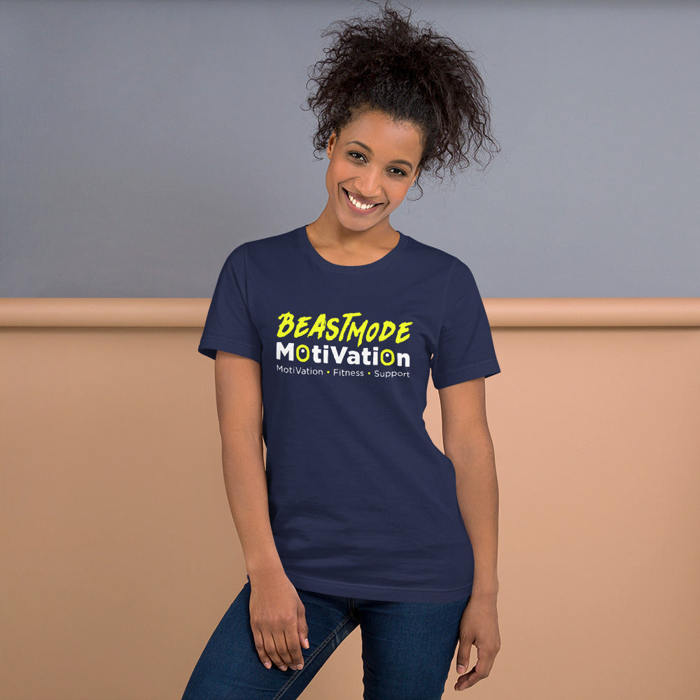 BeastMode Yellow Logo Short-Sleeve Unisex T-Shirt