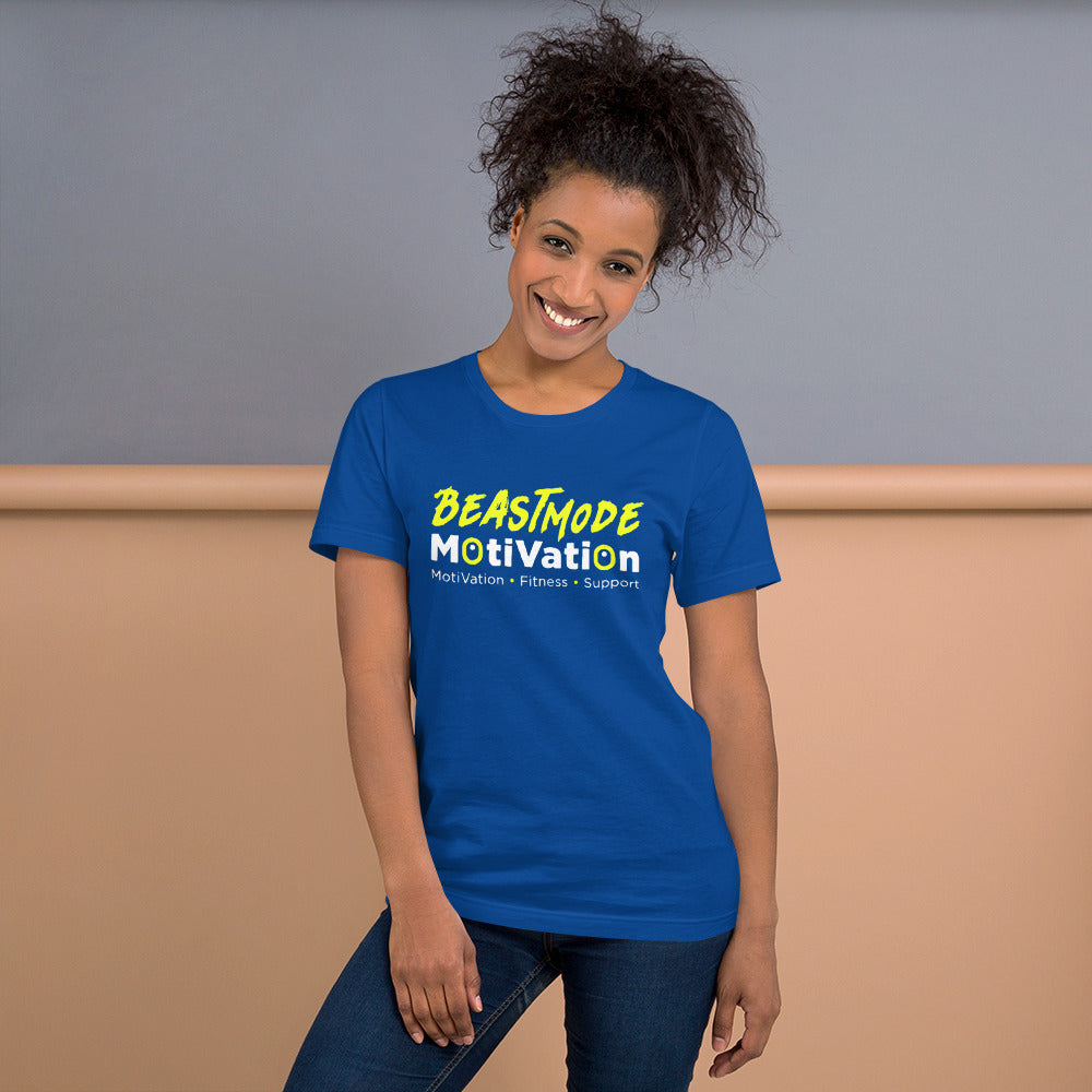 BeastMode Yellow Logo Short-Sleeve Unisex T-Shirt